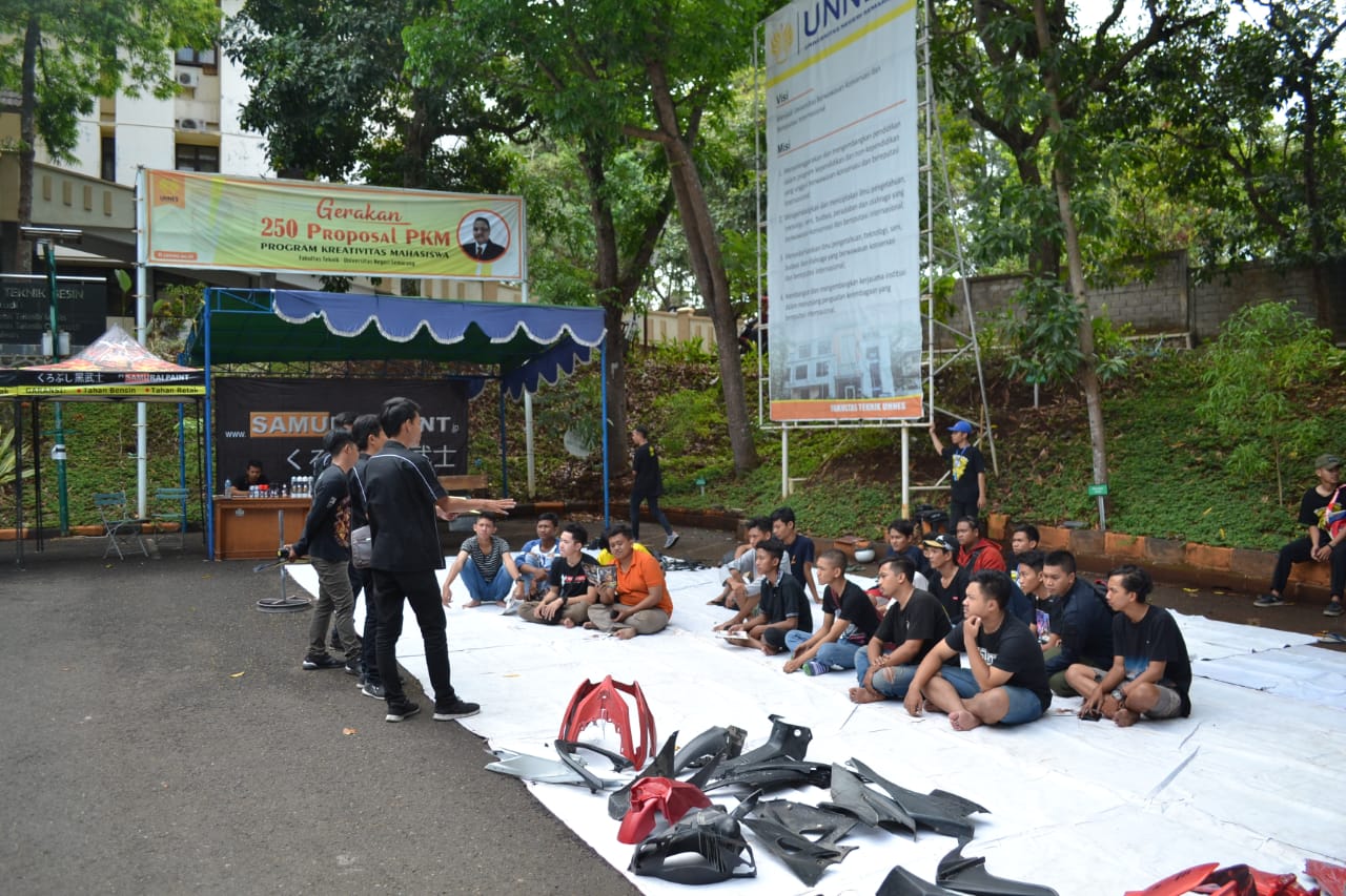 Teknik Mesin UNNES Selenggarakan Pelatihan Mengecat