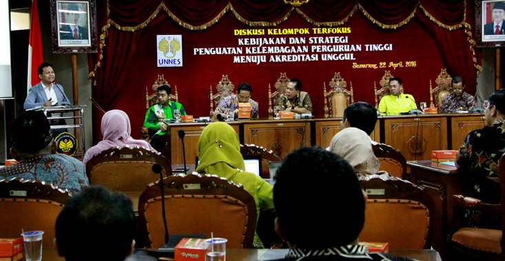 Direktur Pembinaan Kelembagaan Dikti  Dorong Unnes Masuk Universitas Terbaik Dunia