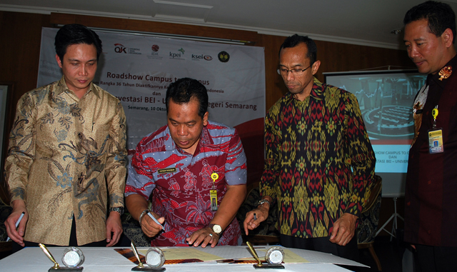 Unnes Gandeng Dua Lembaga Wujudkan Pojok Bursa